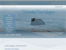 Tablet Screenshot of kenoshaoralsurgery.com